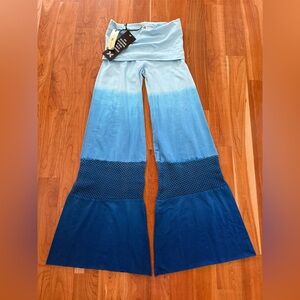 🆕 Nightcap Clothing fold-over beach pants in dip tie dye. Size S